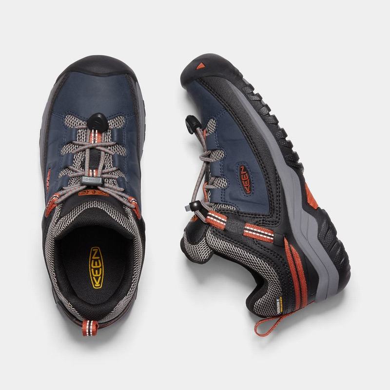 Zapatos Trekking Keen Targhee Waterproof Para Niños Azul Marino/Negros - Zapatos Keen Mexico (428793